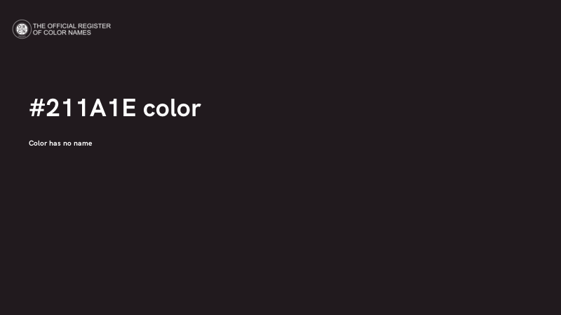 #211A1E color image