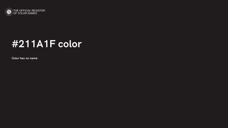 #211A1F color image