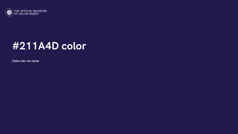 #211A4D color image