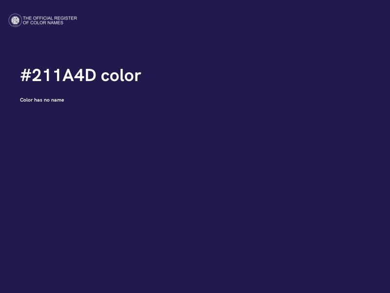 #211A4D color image