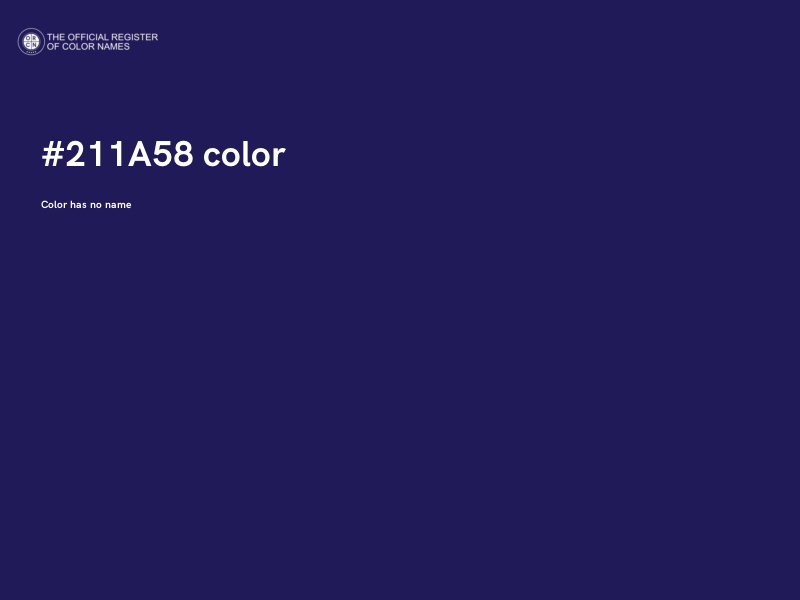 #211A58 color image