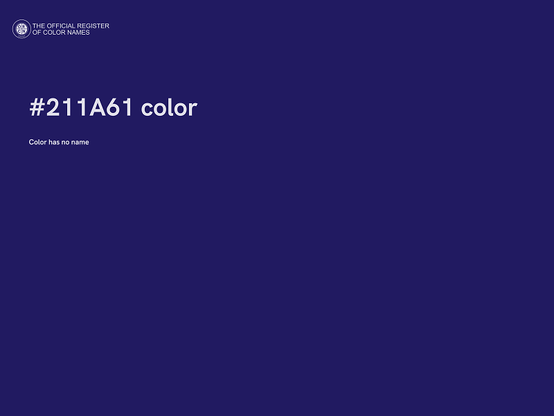 #211A61 color image