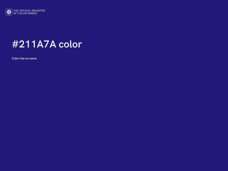 #211A7A color image