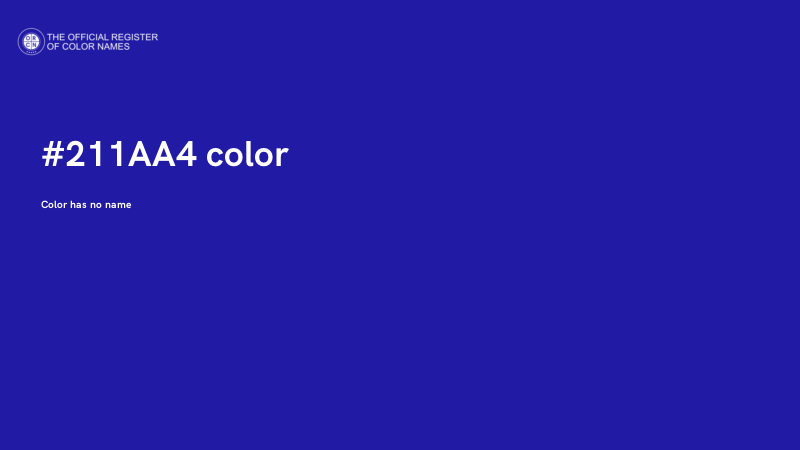 #211AA4 color image
