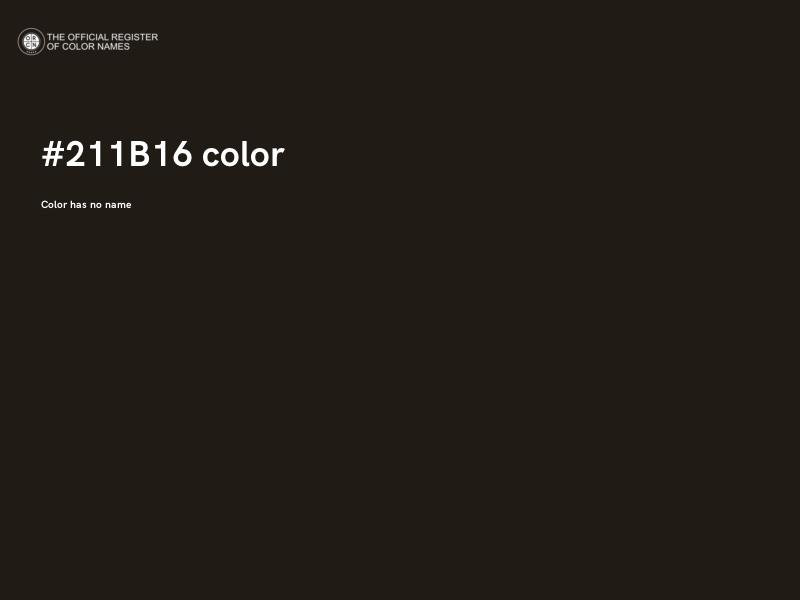 #211B16 color image