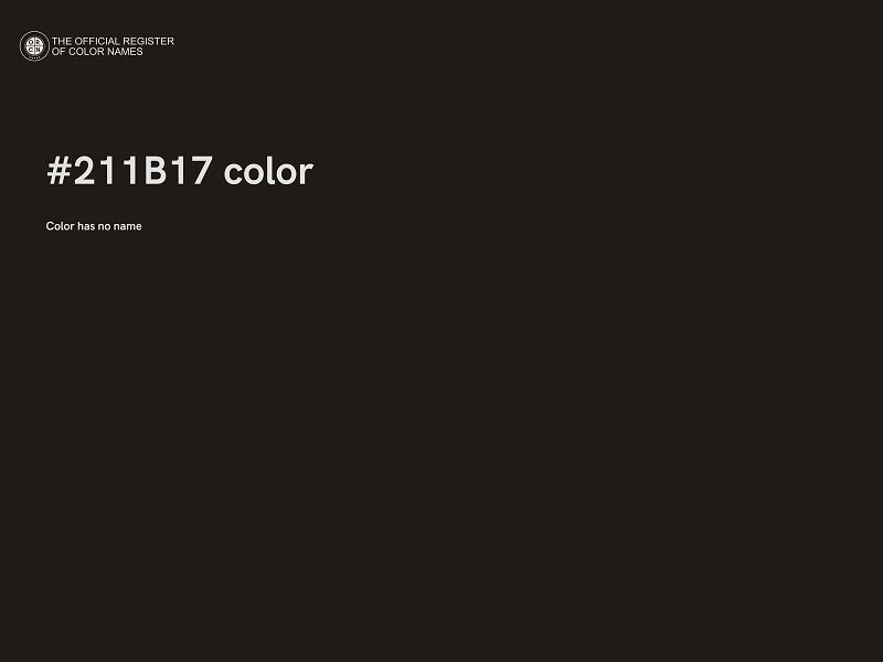 #211B17 color image