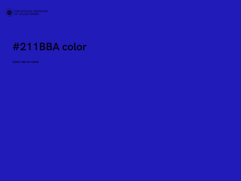 #211BBA color image