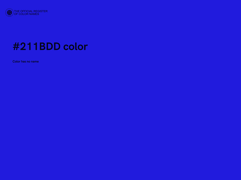 #211BDD color image