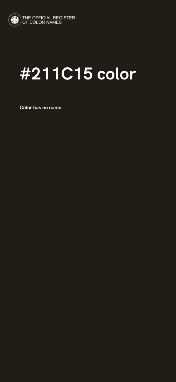 #211C15 color image