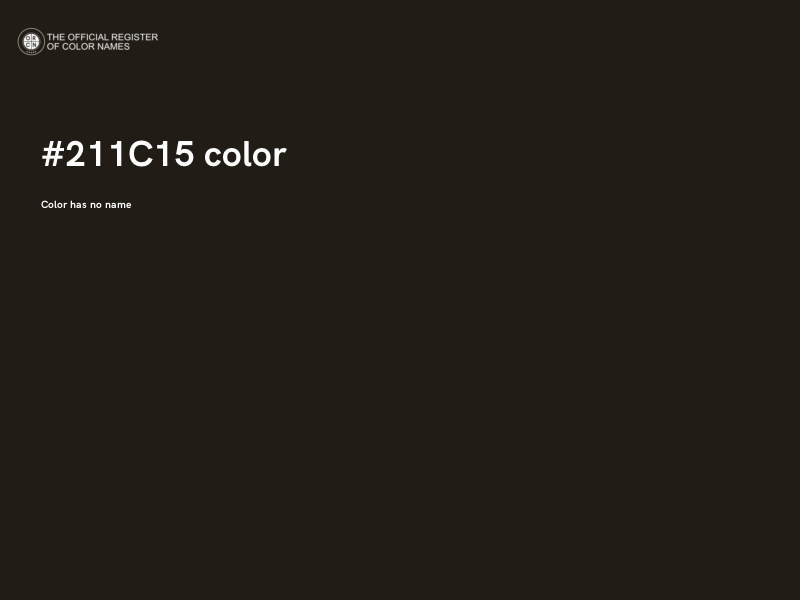 #211C15 color image
