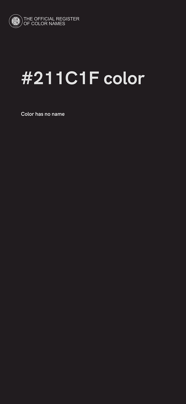 #211C1F color image