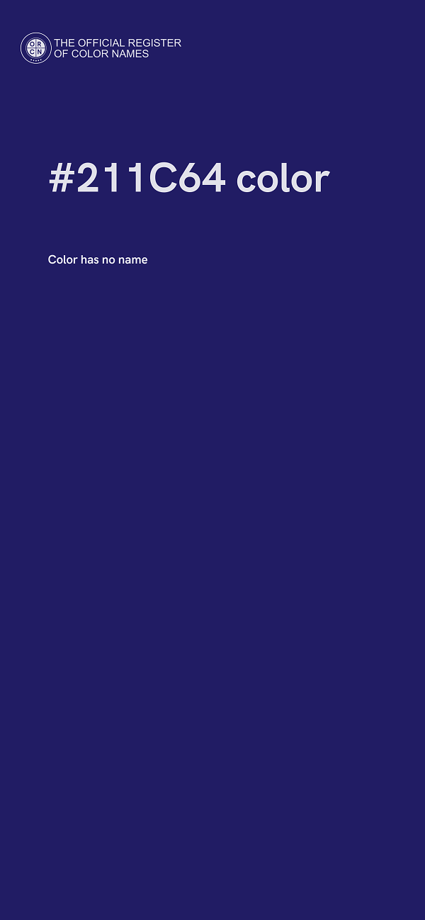 #211C64 color image