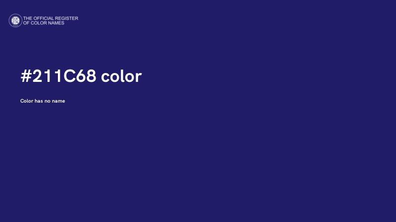 #211C68 color image