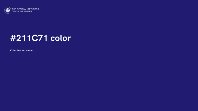 #211C71 color image