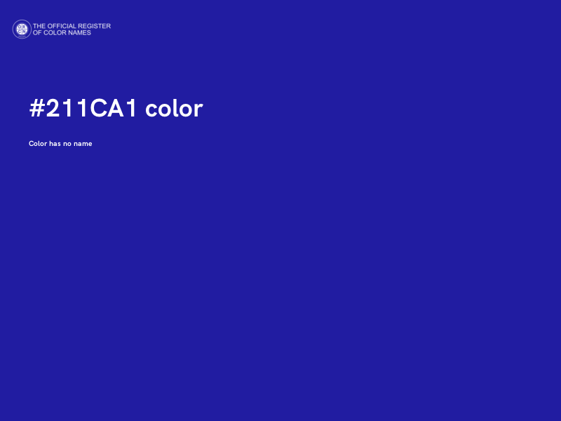 #211CA1 color image