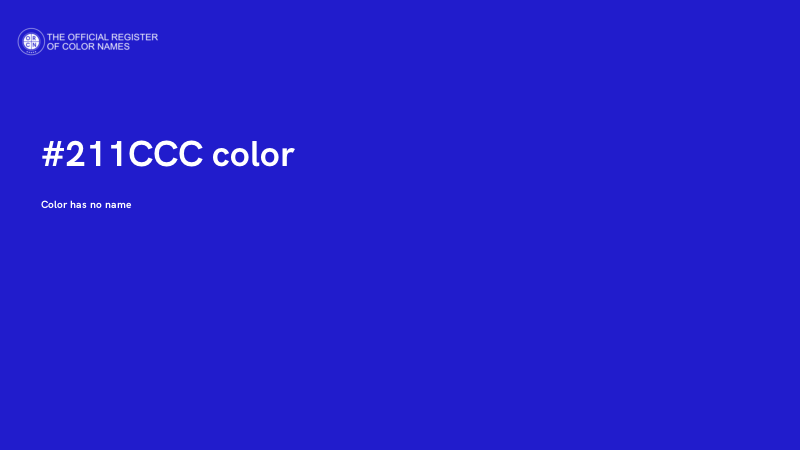 #211CCC color image