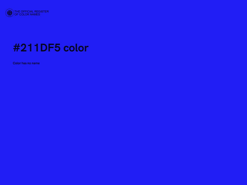#211DF5 color image
