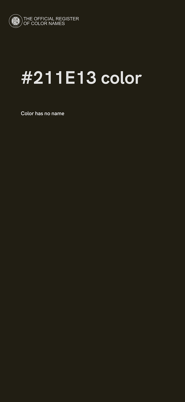 #211E13 color image