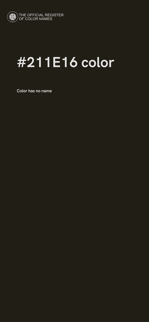 #211E16 color image
