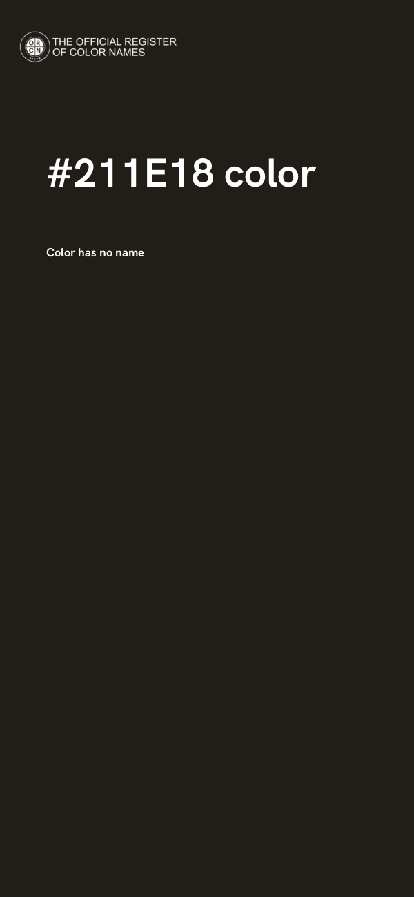 #211E18 color image