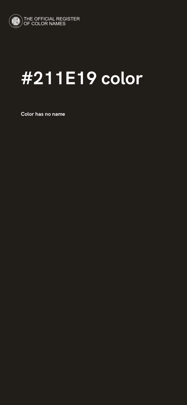 #211E19 color image