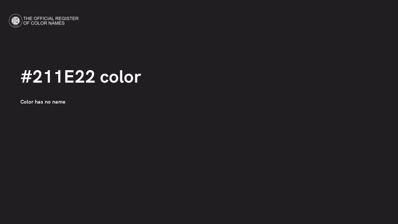 #211E22 color image