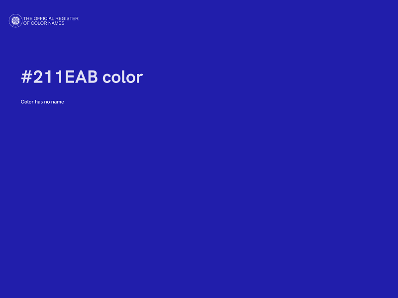 #211EAB color image