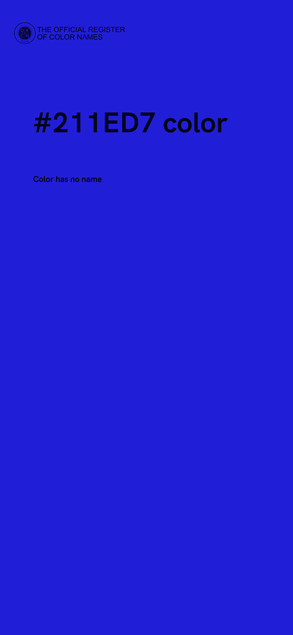 #211ED7 color image