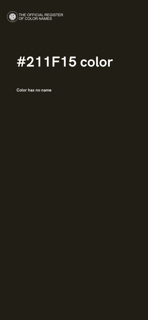 #211F15 color image