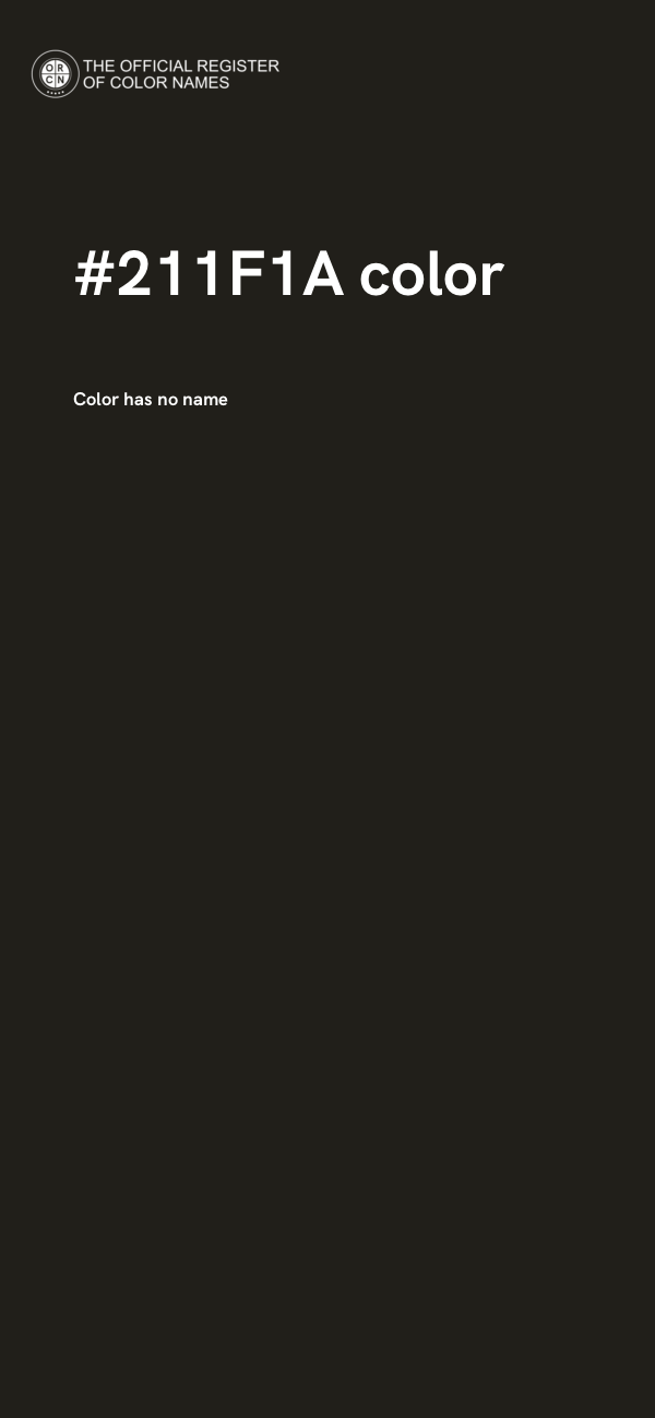 #211F1A color image
