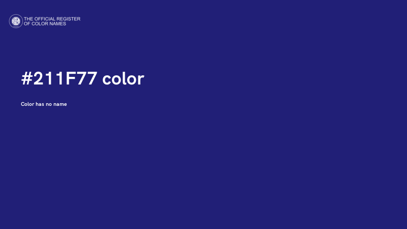 #211F77 color image