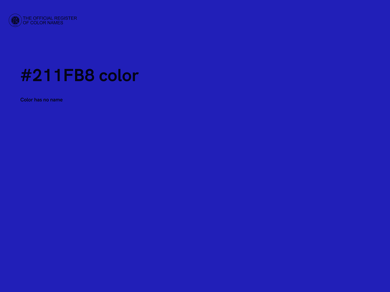 #211FB8 color image