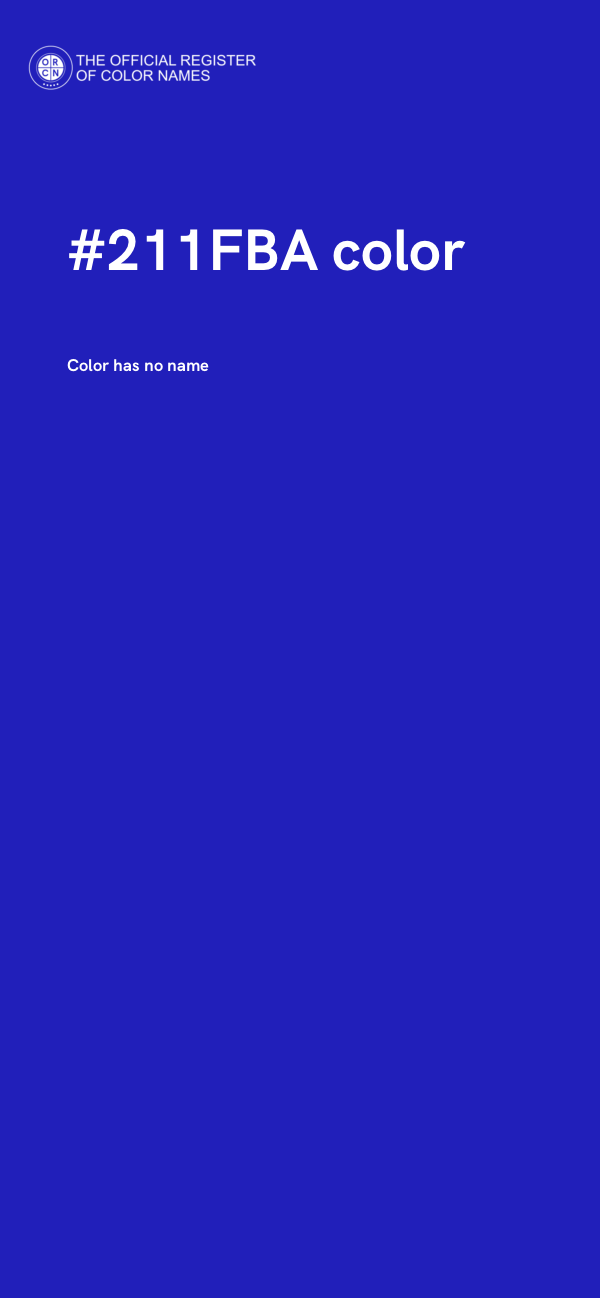 #211FBA color image