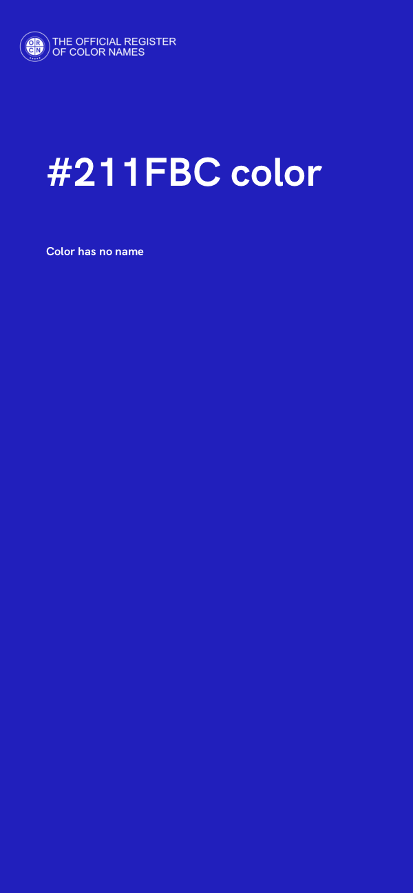 #211FBC color image