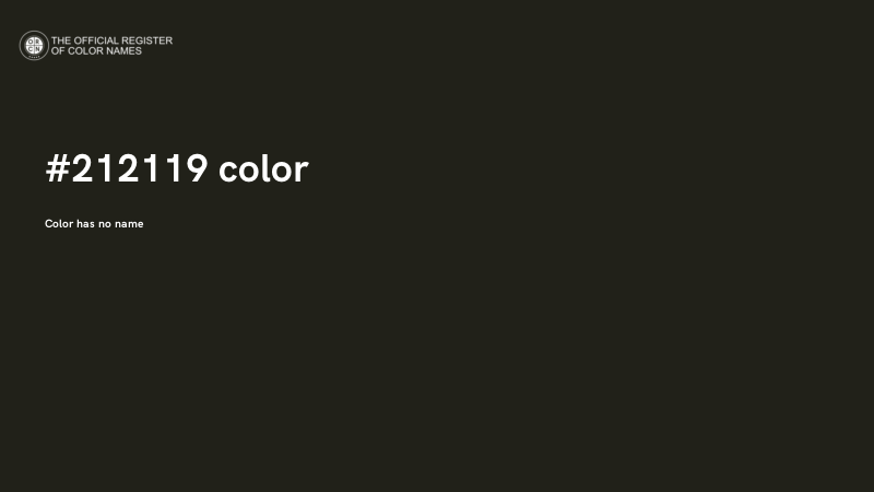 #212119 color image