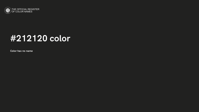 #212120 color image