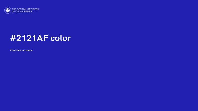 #2121AF color image
