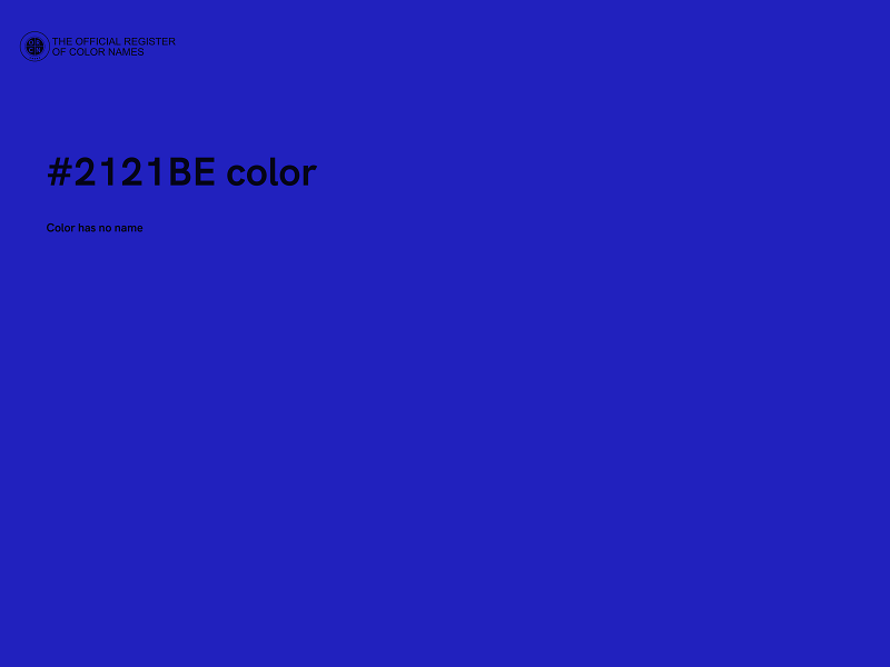 #2121BE color image