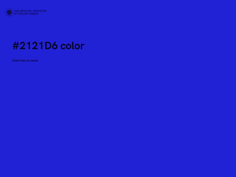 #2121D6 color image