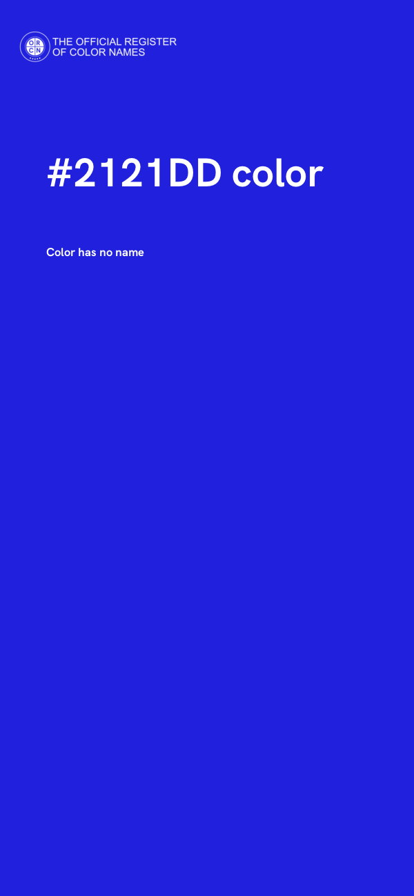 #2121DD color image