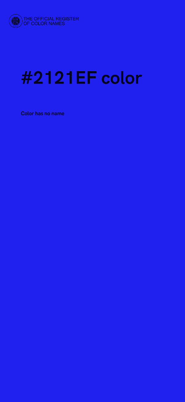 #2121EF color image