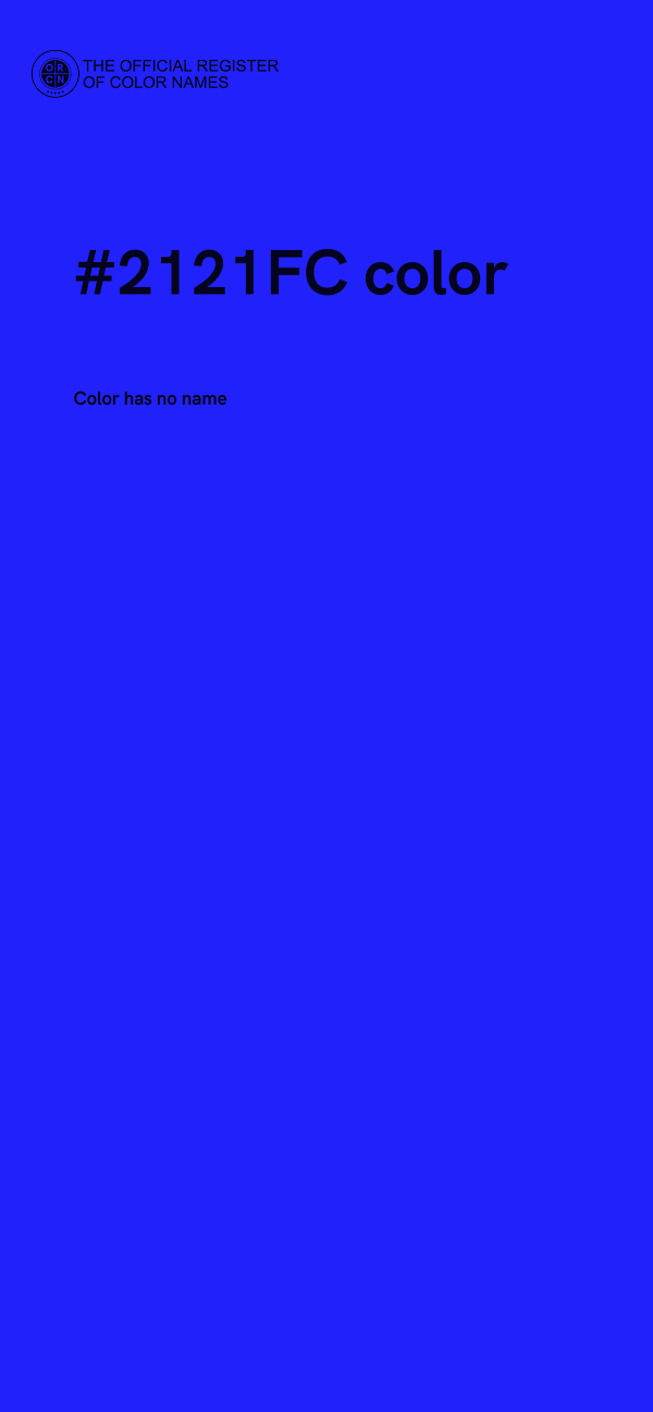 #2121FC color image