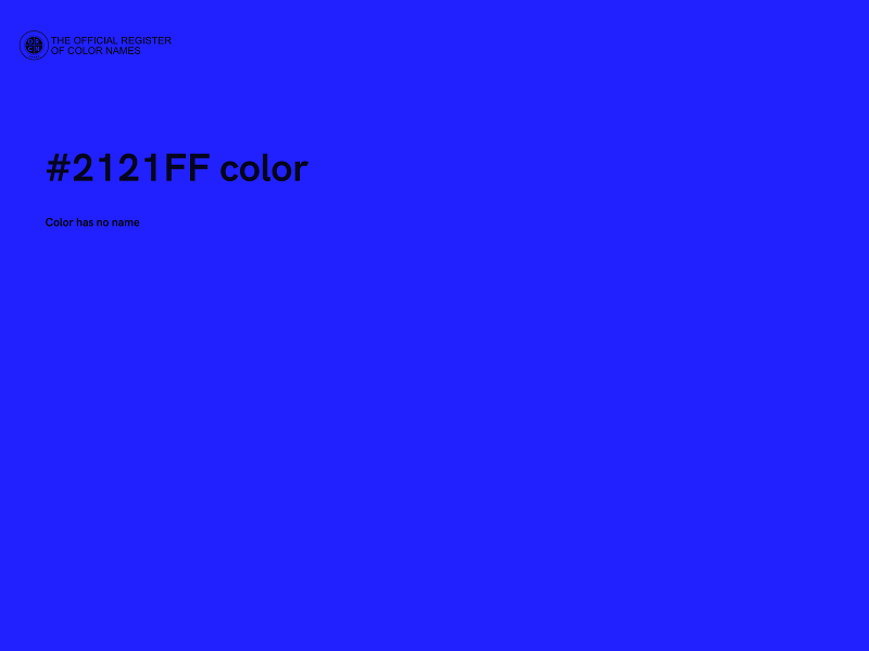 #2121FF color image