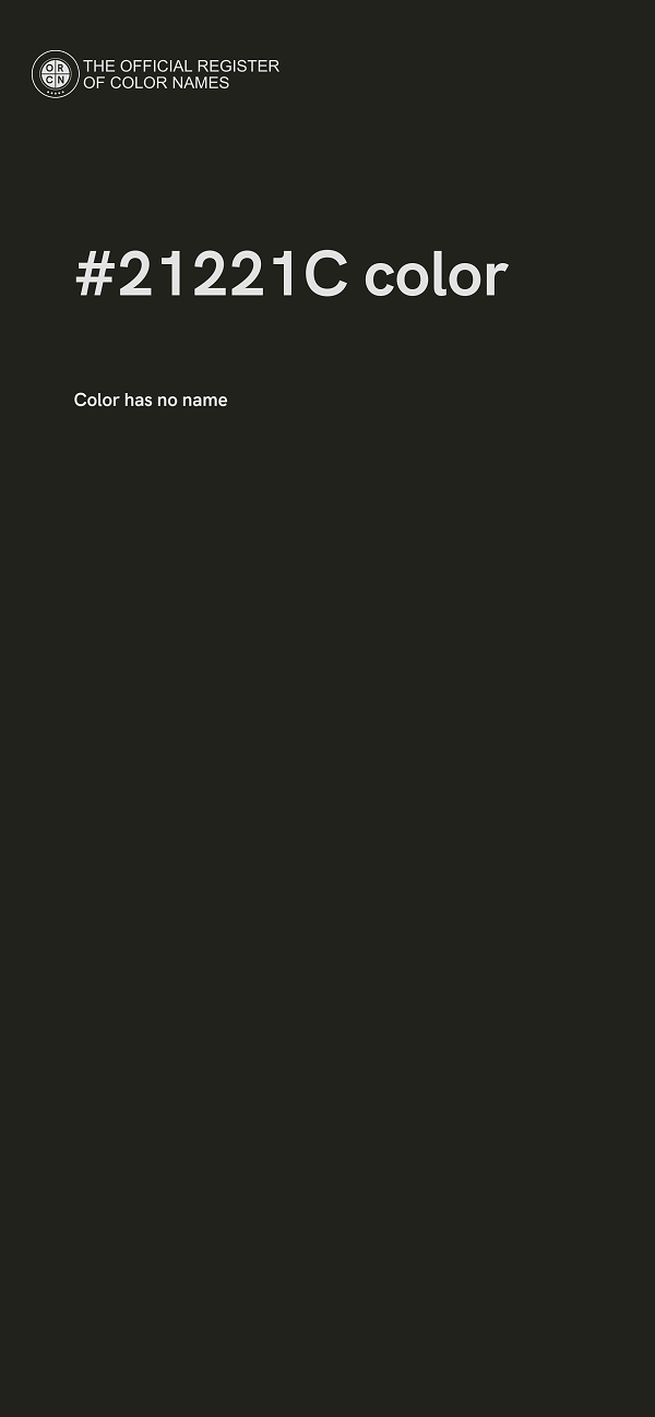 #21221C color image