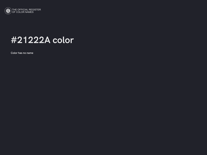 #21222A color image