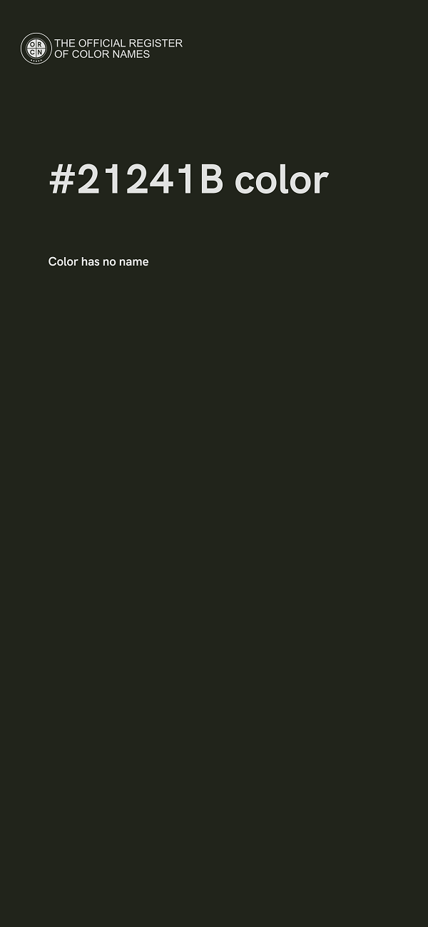 #21241B color image