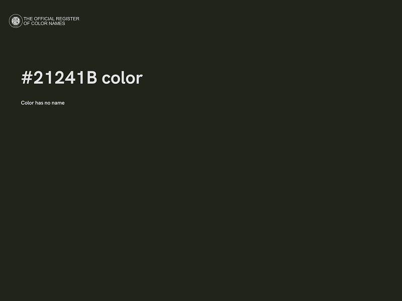 #21241B color image