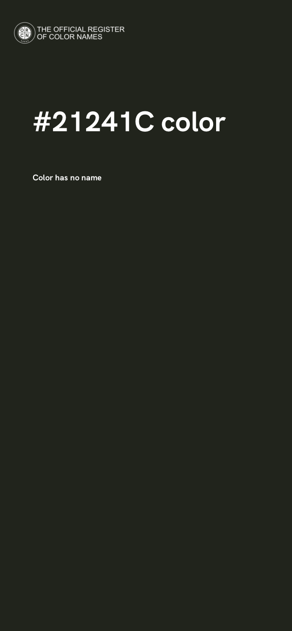 #21241C color image