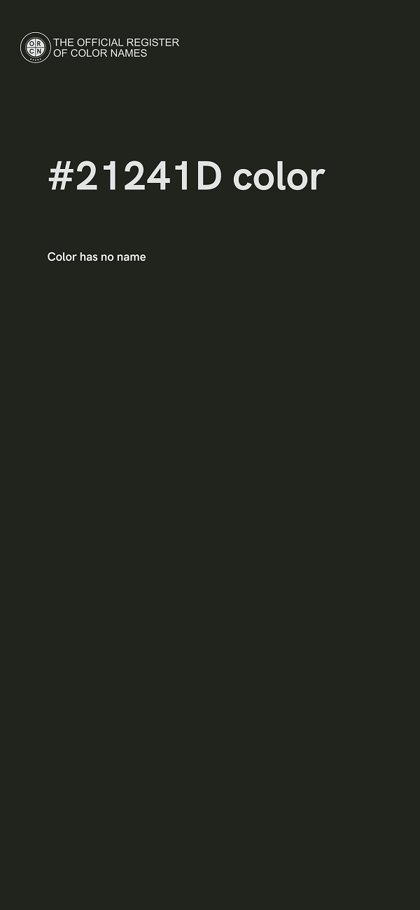 #21241D color image