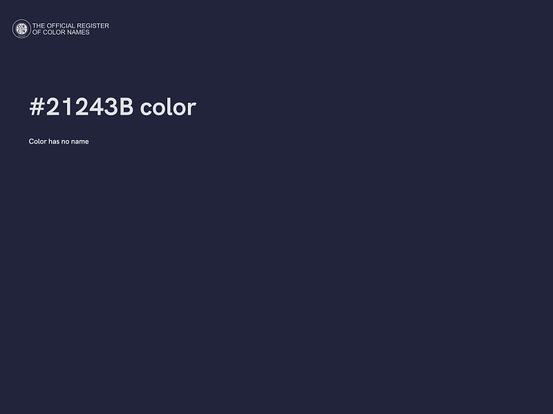 #21243B color image
